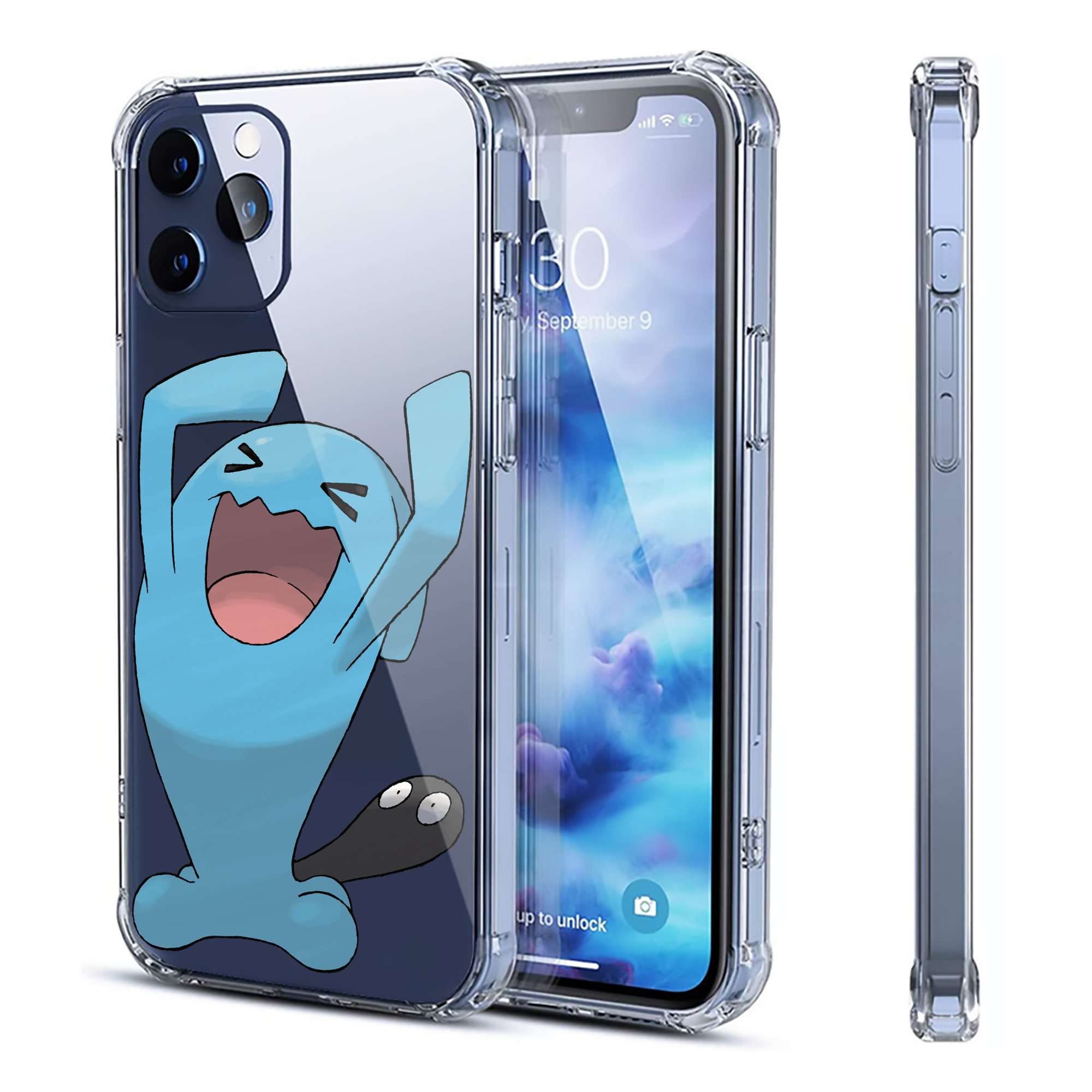 （画像用） ポケットモンスター Pokémon 【iPhone 12シリーズ対応】透明スマホケース（クリアソフトケース）